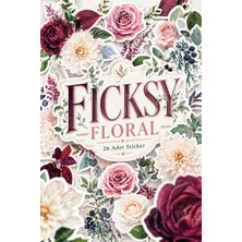 Ficksy Çiçek Sticker Seti - 26 Adet Etiket Çıkartma