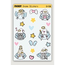Ficksy Sevimli Peri Cücesi Sticker Seti - 17 Adet Etiket Çıkartma
