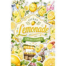 Ficksy Limonata Sticker Seti - 20 Adet Limon Etiket Çıkartma