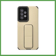 Bezos Samsung Galaxy A53 5g Uyumlu Kılıf Mega Standlı Silikon - Gold Mgc
