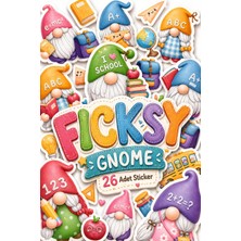 Ficksy Sevimli Öğrenci Cücesi Sticker Seti - 26 Adet Etiket Çıkartma