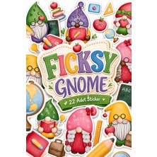 Ficksy Sevimli Öğretmen Cücesi Sticker Seti - 22 Adet Etiket Çıkartma