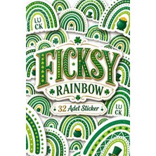 Ficksy Gökkuşağı Sticker Seti - 28 Adet Etiket Çıkartma