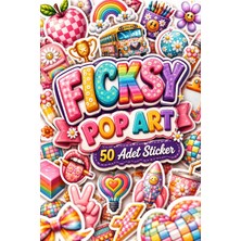 Ficksy Okul Temalı Sticker Seti - 50 Adet Öğrenci Etiket Çıkartma