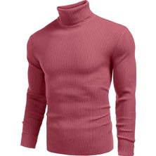 Polizei Erkek Slim Fit Boğazlı Triko Kazak – Esnek Dokulu
