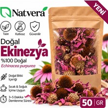 Natvera Doğal Ekinezya 50 gr – Kurutulmuş Ekinezya Çiçeği (Echinacea Purpurea) Dökme Bitki Çayı