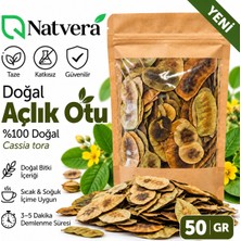 Natvera Doğal Açlık Otu 50 gr – Kurutulmuş Cassia Tora Bitkisi – Kilitli Kraft Ambalaj