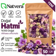 Natvera Doğal Hatmi Çiçeği 50 gr – Kurutulmuş Hatmi Çiçeği (Althaea Officinalis) Dökme Bitki Çayı