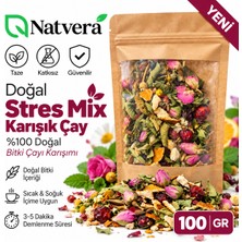 Natvera Stres Mix Tea 100 gr – Karışık Bitki ve Meyve Çayı – Aromatik Dökme Çay Karışımı