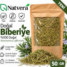 Natvera Doğal Biberiye 50 gr – Kurutulmuş Biberiye Yaprağı (Rosmarinus Officinalis) – Bitki Çayı ve Baharat