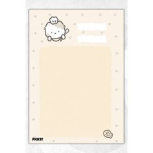 Ficksy A5 Bloknot Çizgisiz Defter - 50 Yaprak - Memopad - Notepad - Not Defteri - Not Kağıdı