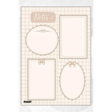 Ficksy A4 Bloknot Çizgisiz Defter - 50 Yaprak - Memopad - Notepad - Not Defteri - Not Kağıdı