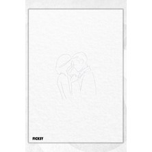 Ficksy A5 Aşk Bloknot Çizgisiz Defter - 50 Yaprak - Memopad - Notepad - Not Defteri - Not Kağıdı