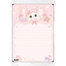Ficksy A5 Bloknot Çizgili Defter - 50 Yaprak - Memopad - Notepad - Not Defteri - Not Kağıdı