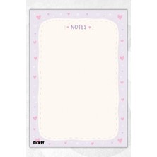Ficksy A5 Bloknot Çizgisiz Defter - 50 Yaprak - Memopad - Notepad - Not Defteri - Not Kağıdı