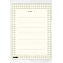 Ficksy A5 Bloknot Çizgili Defter - 50 Yaprak - Memopad - Notepad - Not Defteri - Not Kağıdı