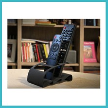 Defne Store 3D Baskı Tv Kumandası ve Masaüstü Organizer - Uzaktan Kumanda Düzenleyici Stand-Siyah Dfnbez