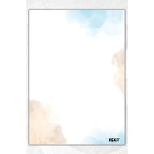 Ficksy A5 Bloknot Çizgisiz Defter - 50 Yaprak - Memopad - Notepad - Not Defteri - Not Kağıdı