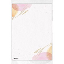 Ficksy A5 Bloknot Çizgisiz Defter - 50 Yaprak - Memopad - Notepad - Not Defteri - Not Kağıdı