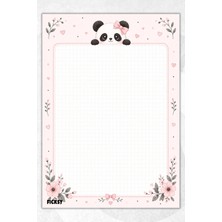 Ficksy A4 Bloknot Kareli Defter - 50 Yaprak - Memopad - Notepad - Not Defteri - Not Kağıdı