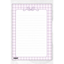 Ficksy A5 Bloknot Çizgili Defter - 50 Yaprak - Memopad - Notepad - Not Defteri - Not Kağıdı