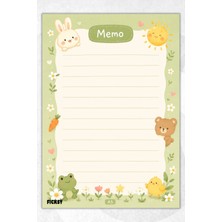 Ficksy A5 Bloknot Çizgili Defter - 50 Yaprak - Memopad - Notepad - Not Defteri - Not Kağıdı
