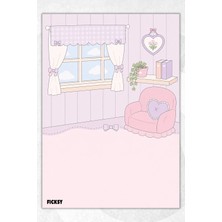Ficksy A5 Bloknot Çizgisiz Defter - 50 Yaprak - Memopad - Notepad - Not Defteri - Not Kağıdı