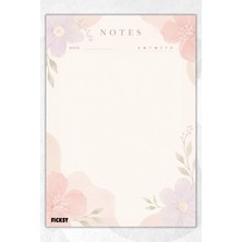 Ficksy A5 Bloknot Çizgisiz Defter - 50 Yaprak - Memopad - Notepad - Not Defteri - Not Kağıdı