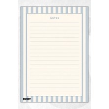 Ficksy A5 Bloknot Çizgili Defter - 50 Yaprak - Memopad - Notepad - Not Defteri - Not Kağıdı