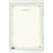 Ficksy A4 Bloknot Çizgisiz Defter - 50 Yaprak - Memopad - Notepad - Not Defteri - Not Kağıdı