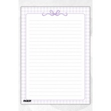 Ficksy A4 Bloknot Çizgili Defter - 50 Yaprak - Memopad - Notepad - Not Defteri - Not Kağıdı
