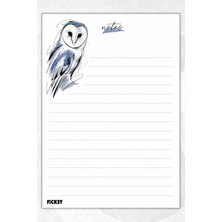 Ficksy A5 Bloknot Çizgili Defter - 50 Yaprak - Memopad - Notepad - Not Defteri - Not Kağıdı