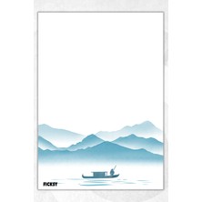 Ficksy A5 Balıkçı Bloknot Çizgisiz Defter - 50 Yaprak - Memopad - Notepad - Not Defteri - Not Kağıdı