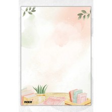 Ficksy A5 Bloknot Çizgisiz Defter - 50 Yaprak - Memopad - Notepad - Not Defteri - Not Kağıdı
