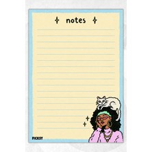 Ficksy A5 Bloknot Çizgili Defter - 50 Yaprak - Memopad - Notepad - Not Defteri - Not Kağıdı