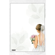 Ficksy A5 Aşk Bloknot Çizgisiz Defter - 50 Yaprak - Memopad - Notepad - Not Defteri - Not Kağıdı