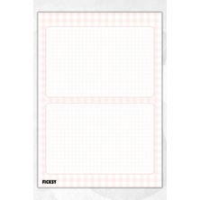Ficksy A4 Bloknot Çizgili Defter - 50 Yaprak - Memopad - Notepad - Not Defteri - Not Kağıdı