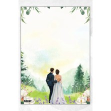 Ficksy A5 Aşk Bloknot Çizgisiz Defter - 50 Yaprak - Memopad - Notepad - Not Defteri - Not Kağıdı