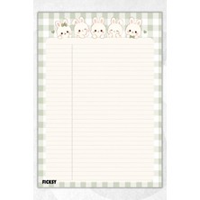 Ficksy A4 Bloknot Çizgili Defter - 50 Yaprak - Memopad - Notepad - Not Defteri - Not Kağıdı