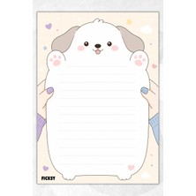 Ficksy A5 Bloknot Çizgili Defter - 50 Yaprak - Memopad - Notepad - Not Defteri - Not Kağıdı