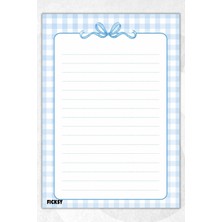 Ficksy A5 Bloknot Çizgili Defter - 50 Yaprak - Memopad - Notepad - Not Defteri - Not Kağıdı