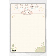 Ficksy A5 Bloknot Kareli Defter - 50 Yaprak - Memopad - Notepad - Not Defteri - Not Kağıdı