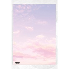 Ficksy A5 Gökyüzü Bloknot Çizgisiz Defter - 50 Yaprak - Memopad - Notepad - Not Defteri - Not Kağıdı