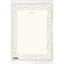 Ficksy A5 Bloknot Çizgili Defter - 50 Yaprak - Memopad - Notepad - Not Defteri - Not Kağıdı