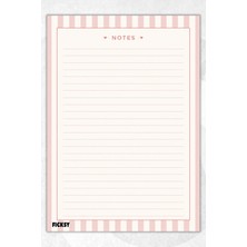 Ficksy A4 Bloknot Çizgili Defter - 50 Yaprak - Memopad - Notepad - Not Defteri - Not Kağıdı