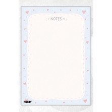 Ficksy A5 Bloknot Çizgisiz Defter - 50 Yaprak - Memopad - Notepad - Not Defteri - Not Kağıdı