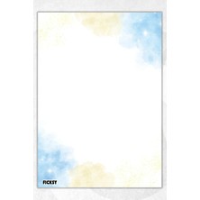 Ficksy A5 Bloknot Çizgisiz Defter - 50 Yaprak - Memopad - Notepad - Not Defteri - Not Kağıdı