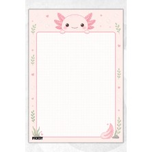 Ficksy A4 Bloknot Çizgisiz Defter - 50 Yaprak - Memopad - Notepad - Not Defteri - Not Kağıdı