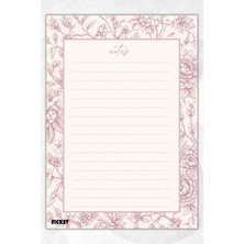 Ficksy A5 Bloknot Çizgili Defter - 50 Yaprak - Memopad - Notepad - Not Defteri - Not Kağıdı
