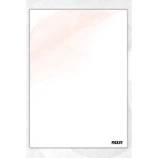 Ficksy A5 Bloknot Çizgisiz Defter - 50 Yaprak - Memopad - Notepad - Not Defteri - Not Kağıdı